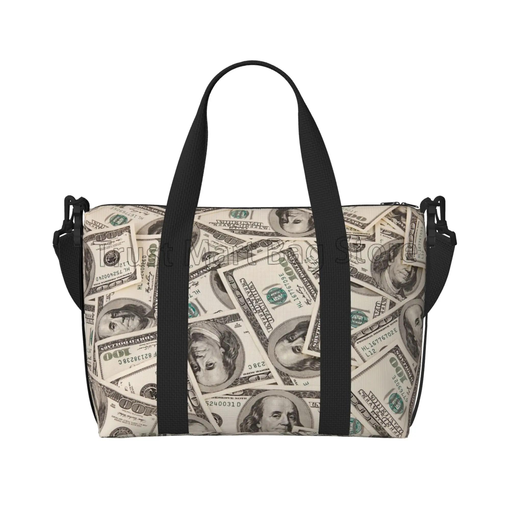 Money Background 100 Dollar Bills Travel Duffel Bags Sports Gym Bag Luggage Overnight Bags for Men Women with Adjustable Strap
Money Background 100 Dollar Bills Travel Duffel Bags Sports Gym Bag Luggage Overnight Bags for Men Women with Adjustable Strap