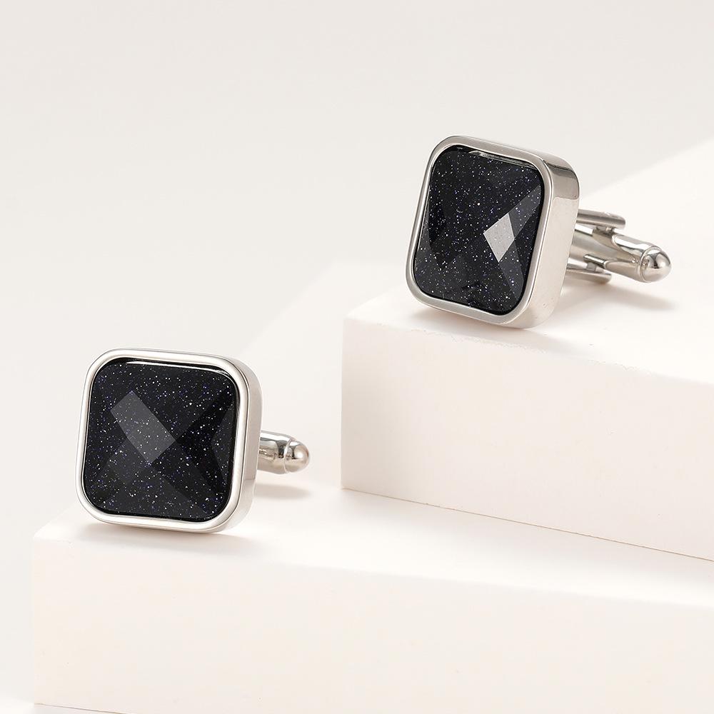 Men s High-Quality Silver Square Blue Sandstone Cufflinks - Simple, Light Luxury Shirt Accessories Manual
Men s High-Quality Silver Square Blue Sandstone Cufflinks - Simple, Light Luxury Shirt Accessories Manual