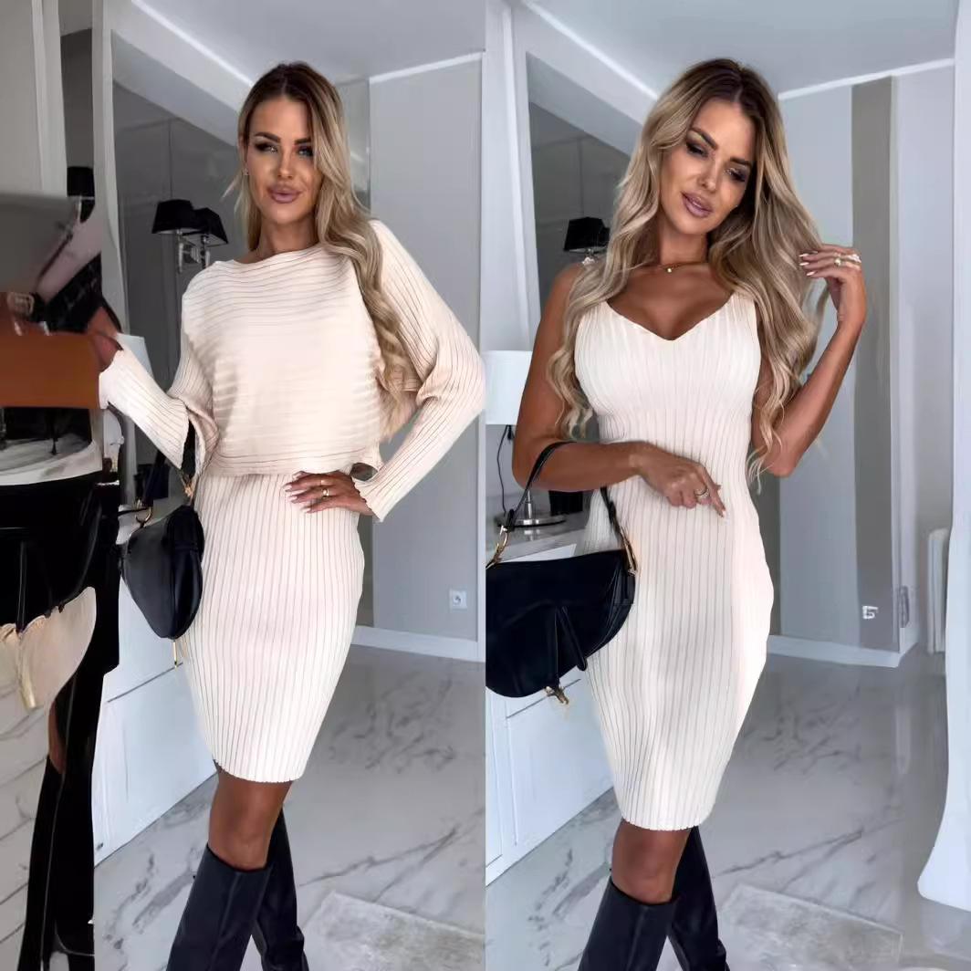 Модное женское осеннее платье-комбинация с длинными рукавами и полосками S бежевый
Модное женское осеннее платье-комбинация с длинными рукавами и полосками S бежевый