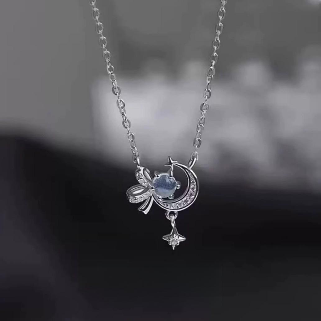 Star Moon Necklace Women s Glazed Stone Star Moon Fashion High-end Clavicle Chain Bow Ear Jewelry
Star Moon Necklace Women s Glazed Stone Star Moon Fashion High-end Clavicle Chain Bow Ear Jewelry