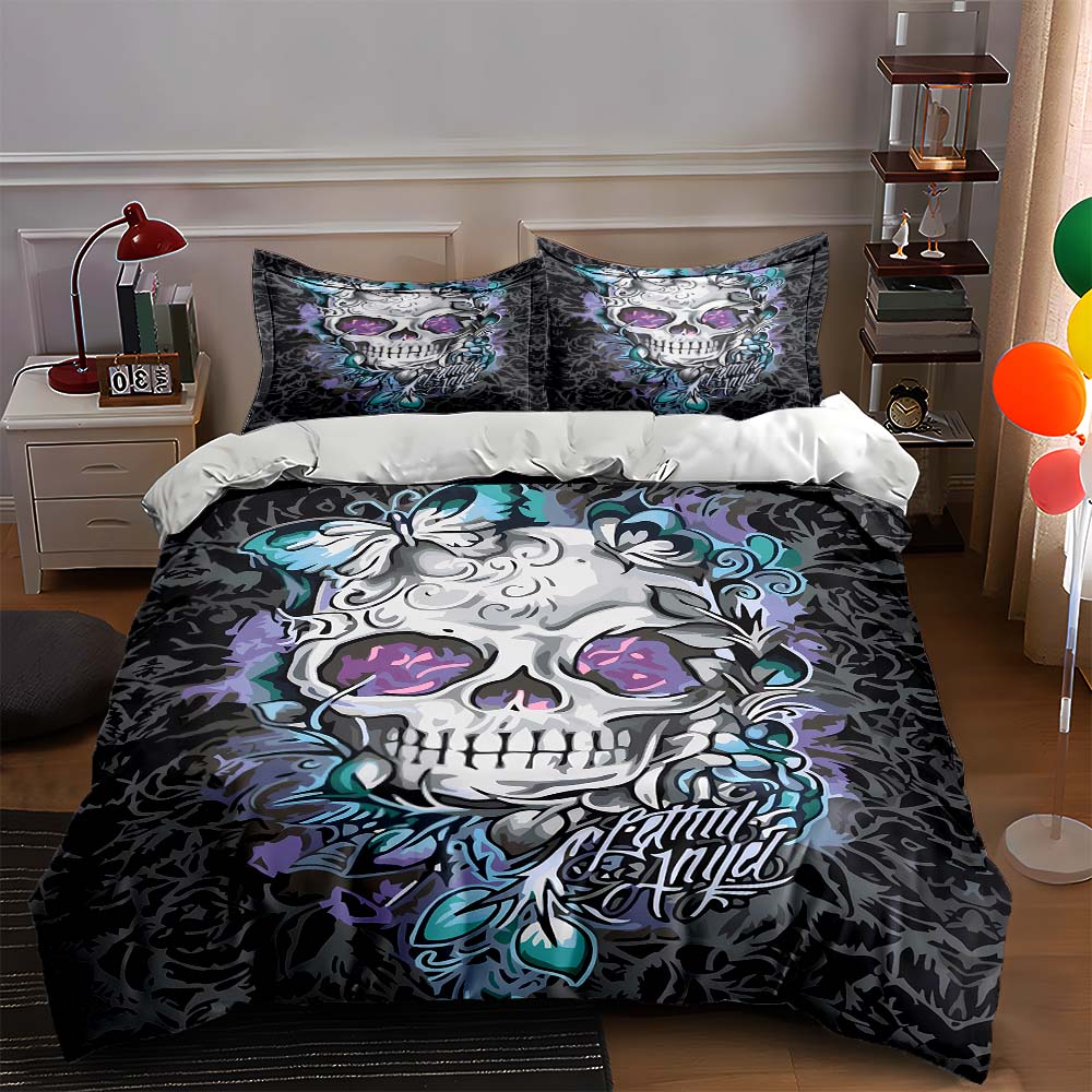 Skull butterfly motif. Bedding Duvet cover sets Duvet covers Pillowcases gifts (1 * Duvet Cover 2 * Pillowcases, without duvet insert) 135x200cm
Skull butterfly motif. Bedding Duvet cover sets Duvet covers Pillowcases gifts (1 * Duvet Cover 2 * Pillowcases, without duvet insert) 135x200cm