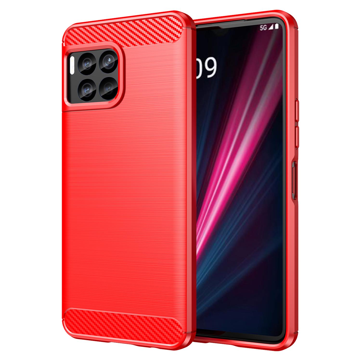 For T-Mobile REVVL 7 Pro Case TPU Brushed Carbon Fiber Protective Cover Red
For T-Mobile REVVL 7 Pro Case TPU Brushed Carbon Fiber Protective Cover Red