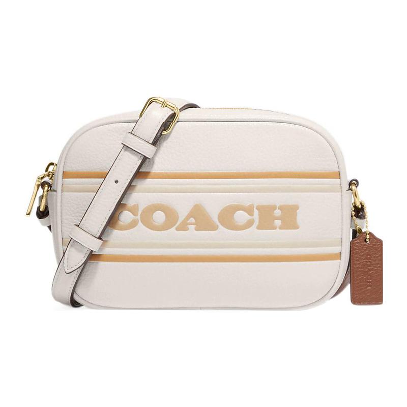 COACH Jamie 13 Letter Logo Stripes Pebbled Leather Camera Bag Shoulder Crossbody Bag Mini Women s White білий
COACH Jamie 13 Letter Logo Stripes Pebbled Leather Camera Bag Shoulder Crossbody Bag Mini Women s White білий