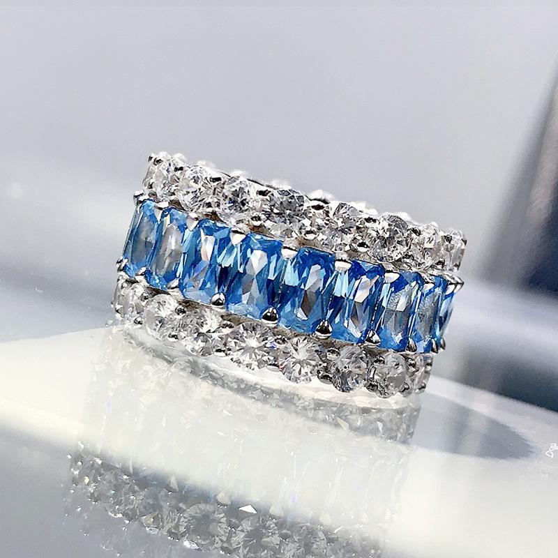 Longlong Gold Jewelry 2023: Women s 925 Silver Aquamarine Zircon Pave Ring Band - European & American Style Trend Size 10 аквамарин
Longlong Gold Jewelry 2023: Women s 925 Silver Aquamarine Zircon Pave Ring Band - European & American Style Trend Size 10 аквамарин
