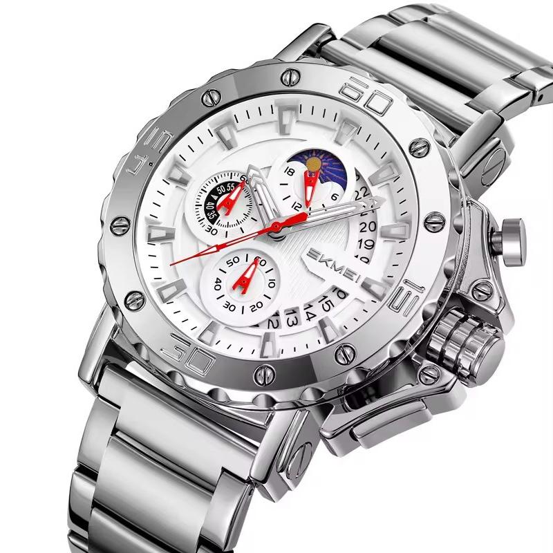 Luxury Quartz Waterproof Watches Multifunction Date Display Watch for Men Luminous Hands Stainless Steel
Luxury Quartz Waterproof Watches Multifunction Date Display Watch for Men Luminous Hands Stainless Steel