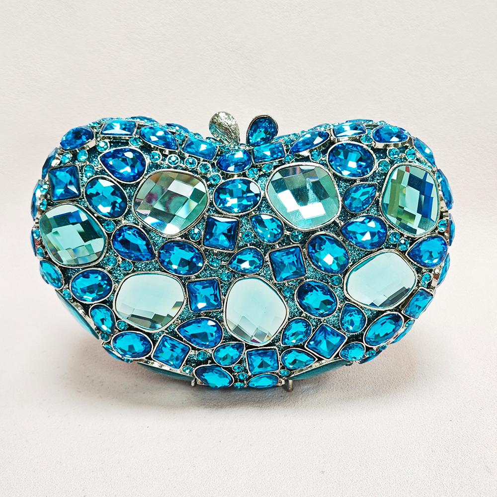 Heart Shaped Silver/Gold Metal Blue Rhinestone Wedding Purse Luxury Women Diamond Party Prom Clutches Crystal Dinner Handbags 18.5cmX12cmX7cm небесно-голубой
Heart Shaped Silver/Gold Metal Blue Rhinestone Wedding Purse Luxury Women Diamond Party Prom Clutches Crystal Dinner Handbags 18.5cmX12cmX7cm небесно-голубой