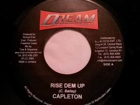 7inch Record CAPLETON / AMANI - Rise Dem Up / Dreams NONE Dream Entertain 2005 Jamaica Reggae, Ska & Dub Used
7inch Record CAPLETON / AMANI - Rise Dem Up / Dreams NONE Dream Entertain 2005 Jamaica Reggae, Ska & Dub Used