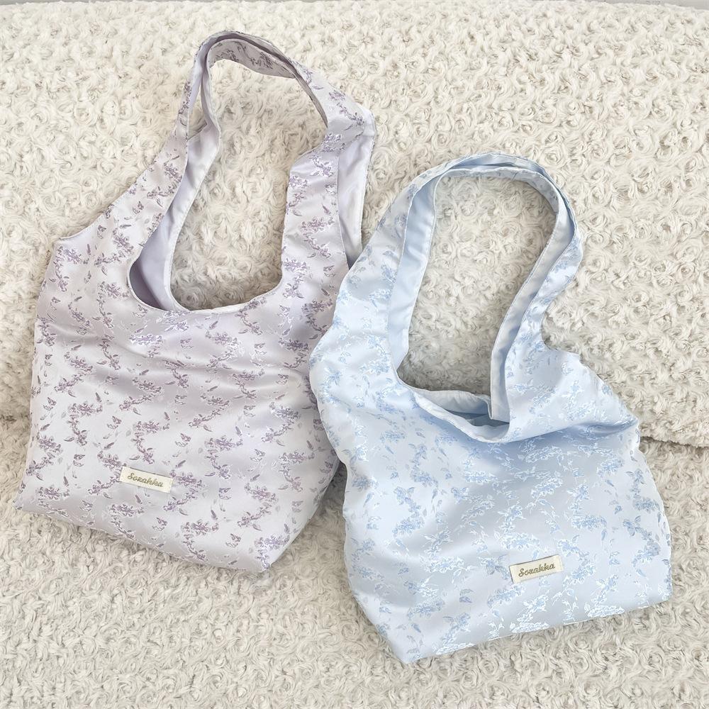 422 Large Capacity Versatile Shoulder Bag Fresh Blue Jacquard Butterfly Niche Vest Women s Bag фіолетовий
422 Large Capacity Versatile Shoulder Bag Fresh Blue Jacquard Butterfly Niche Vest Women s Bag фіолетовий