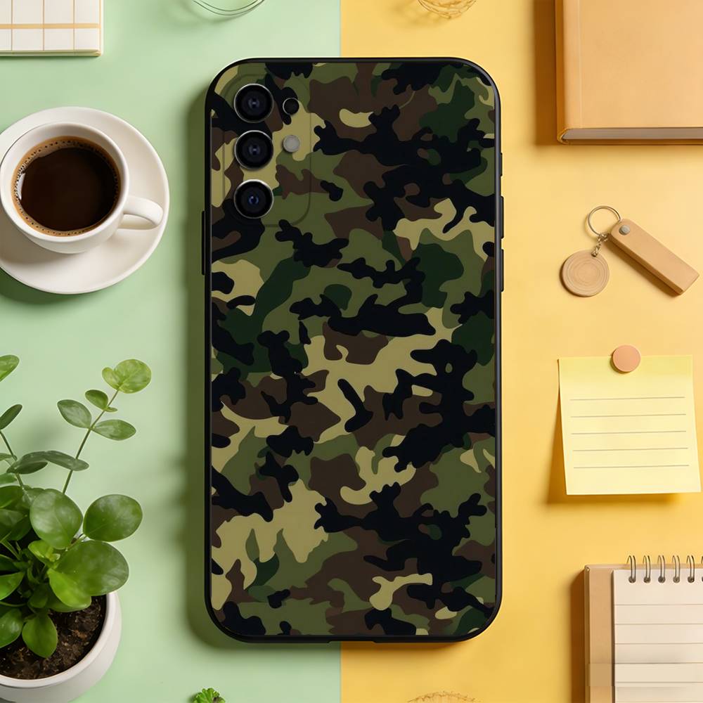 Green Camouflage Pattern Phone Case Black Silicone Soft For Samsung S25,S24,S21,S22,S23,S30,Ultra,S20,Plus,Fe,Lite Samsung S23plus5G
Green Camouflage Pattern Phone Case Black Silicone Soft For Samsung S25,S24,S21,S22,S23,S30,Ultra,S20,Plus,Fe,Lite Samsung S23plus5G