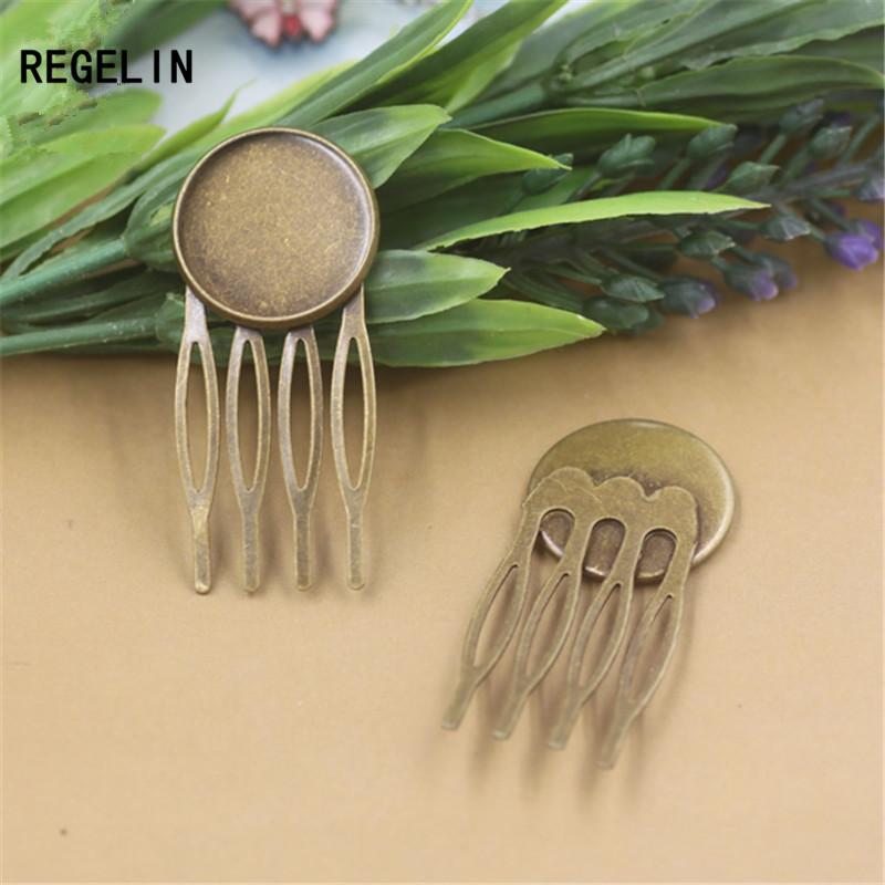 REGELIN 10pcs 4teeth Vintage Hair Jewelry Settings Cabochon Base Blank Bezel Trays for 20mm Cabochon Cameo DIY Hairpins
REGELIN 10pcs 4teeth Vintage Hair Jewelry Settings Cabochon Base Blank Bezel Trays for 20mm Cabochon Cameo DIY Hairpins
