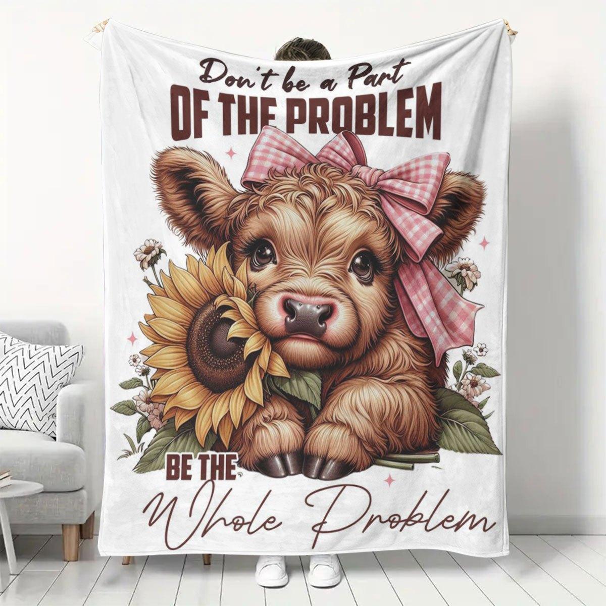 Cozy Highland Cow Print Flannel blanket Soft Warm Adorable Calf Sunflowers, Perfect for Sofa Bed Gift Full Size 130x150cm
Cozy Highland Cow Print Flannel blanket Soft Warm Adorable Calf Sunflowers, Perfect for Sofa Bed Gift Full Size 130x150cm