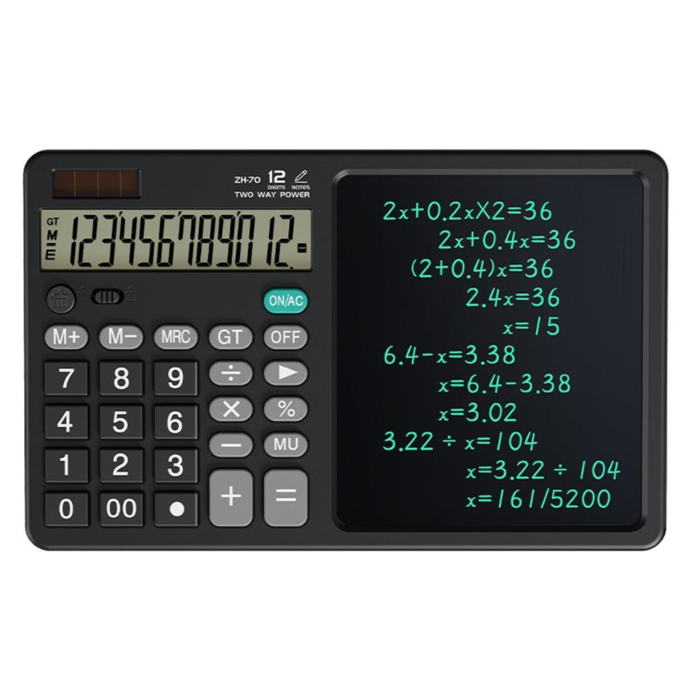 Foldable Function Calculators with Tablet Office LCD Drawing Pad Financial Institution чёрный