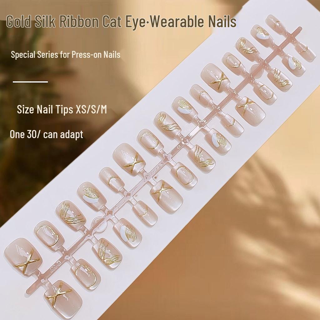3D Позолоченные Патчи для Ногтей Кошачий Глаз с Лентами из Золотой Нити - Отбеливающие Временные и Накладные Ногти
3D Позолоченные Патчи для Ногтей Кошачий Глаз с Лентами из Золотой Нити - Отбеливающие Временные и Накладные Ногти