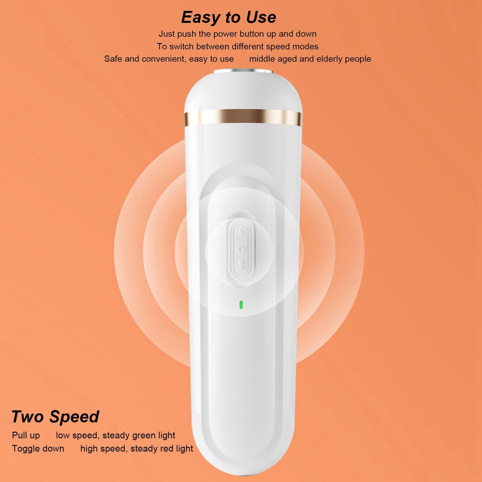 Electric Feet Callus Remover USB Rechargeable 2 Speed Silent Portable Foot Grinder for Dead Skin Cracked Heel
Electric Feet Callus Remover USB Rechargeable 2 Speed Silent Portable Foot Grinder for Dead Skin Cracked Heel
