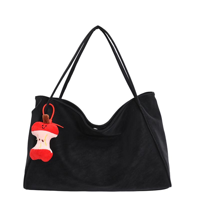 Tote bag women s large-capacity seasonal new simple and versatile winter shoulder bag casual college student commuter bag without pendant model чорний
Tote bag women s large-capacity seasonal new simple and versatile winter shoulder bag casual college student commuter bag without pendant model чорний