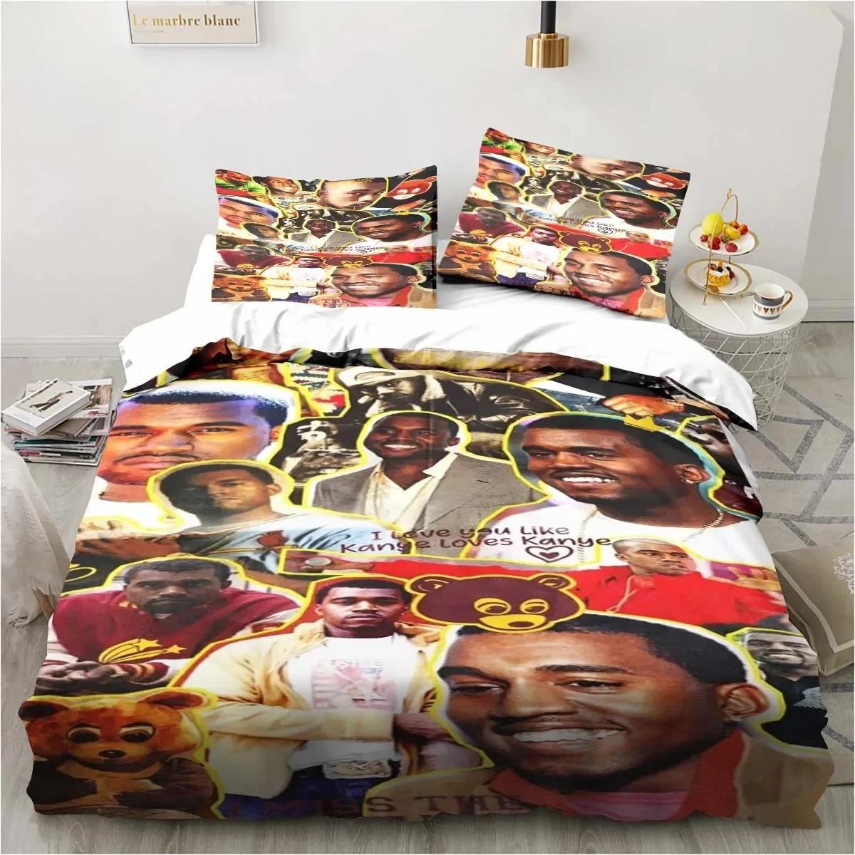 3D Print Rapper Kanye West Bedding Set Duvet Cover Bed Set Pillowcase Comforter King Queen Size Quilt Cover Set for Boys Adult EU Single(135*200cm)3pcs
3D Print Rapper Kanye West Bedding Set Duvet Cover Bed Set Pillowcase Comforter King Queen Size Quilt Cover Set for Boys Adult EU Single(135*200cm)3pcs