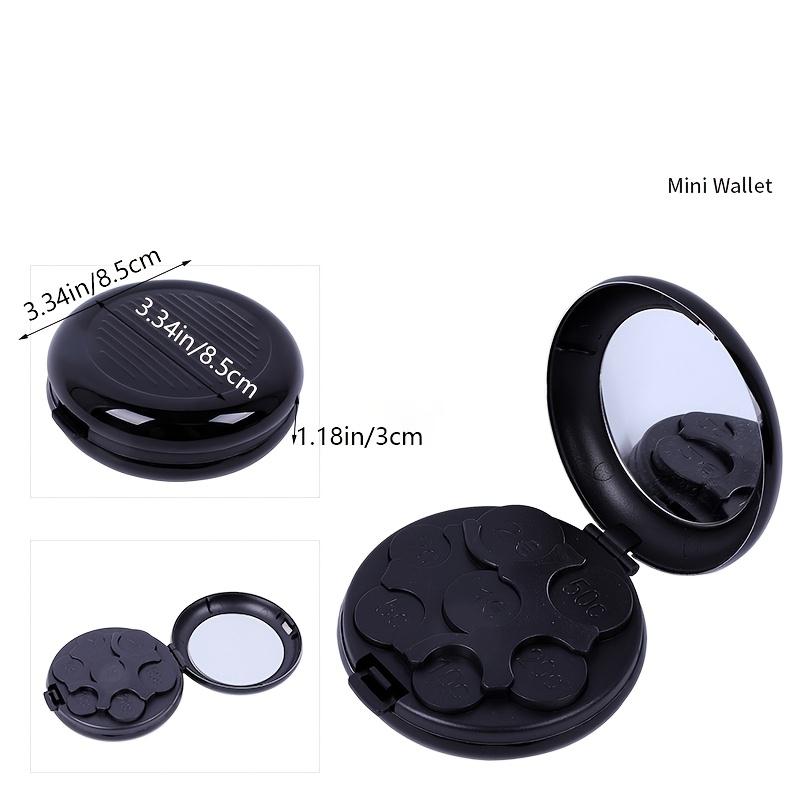 1pc Euro Coin Box Storage Box with Mirror Travel Portable Aluminum Alloy Round Euro Coin Purse
1pc Euro Coin Box Storage Box with Mirror Travel Portable Aluminum Alloy Round Euro Coin Purse