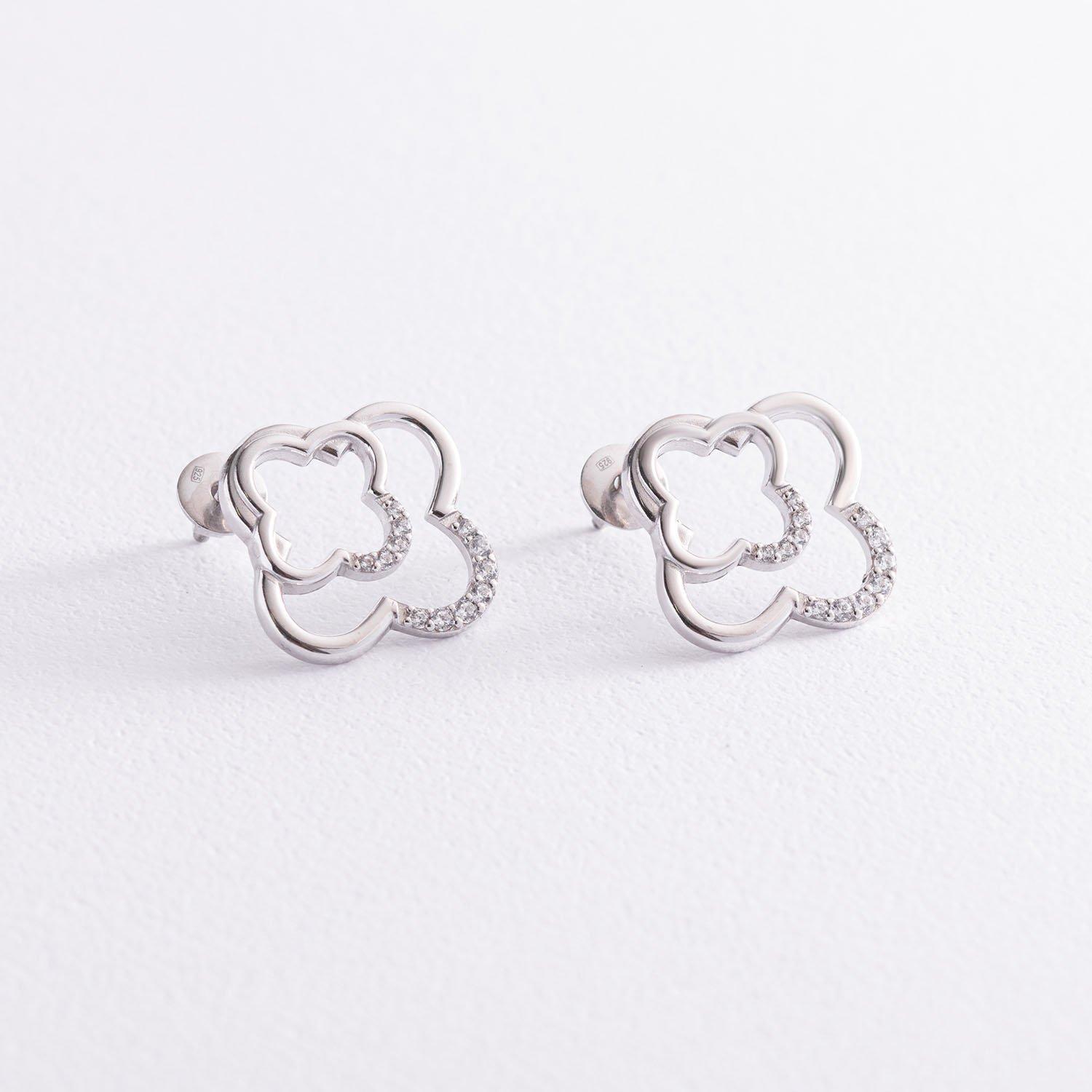 Срібні сережки-підвіски з фіанітами Oniks срібний
Срібні сережки-підвіски з фіанітами Oniks срібний