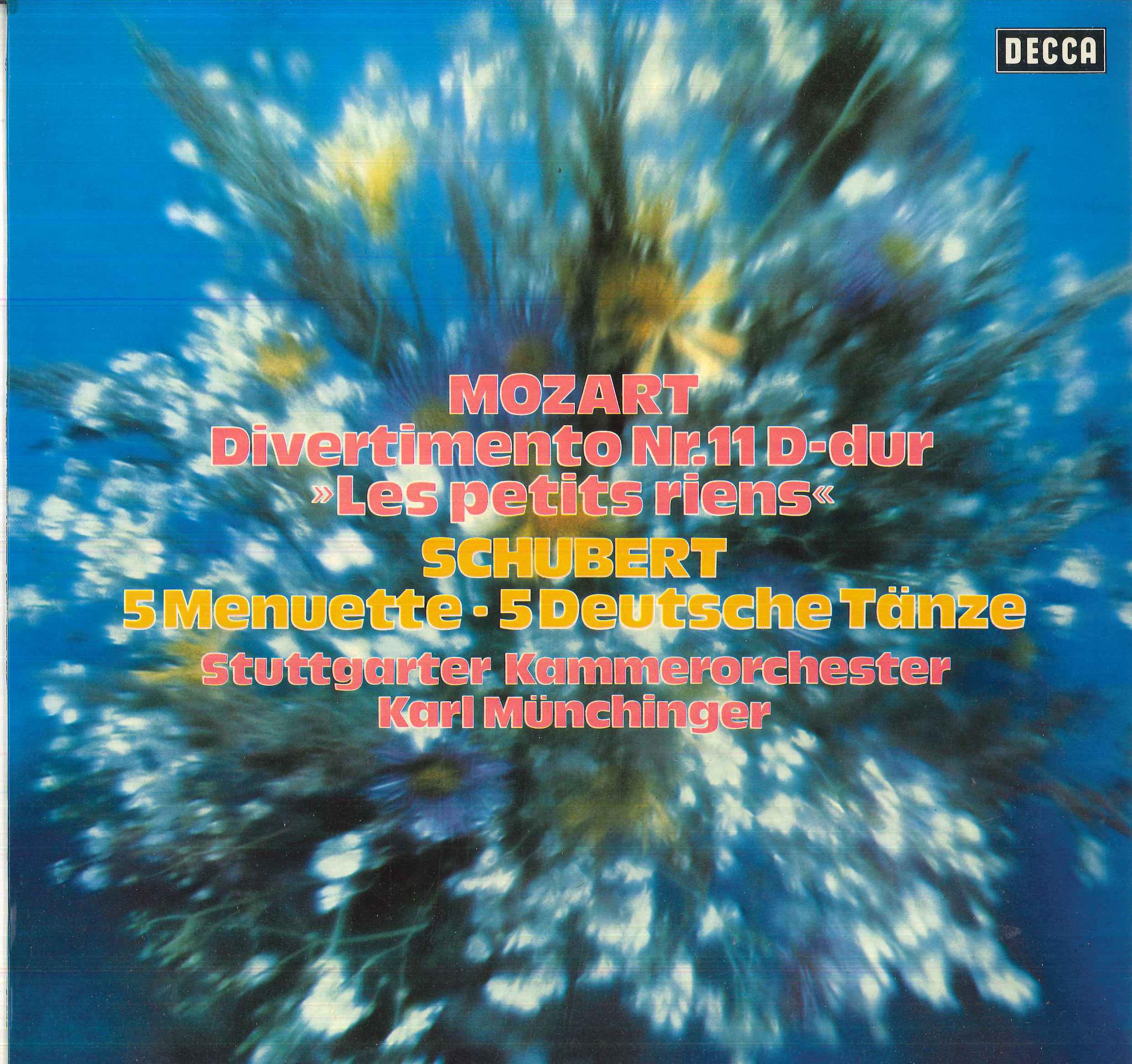 LP Record MOZART SCHUBERT KARL MUNCHINGER Divertimento Nr.11 Funf Menuette 641834AF DECCA Germany Classical Used
LP Record MOZART SCHUBERT KARL MUNCHINGER Divertimento Nr.11 Funf Menuette 641834AF DECCA Germany Classical Used