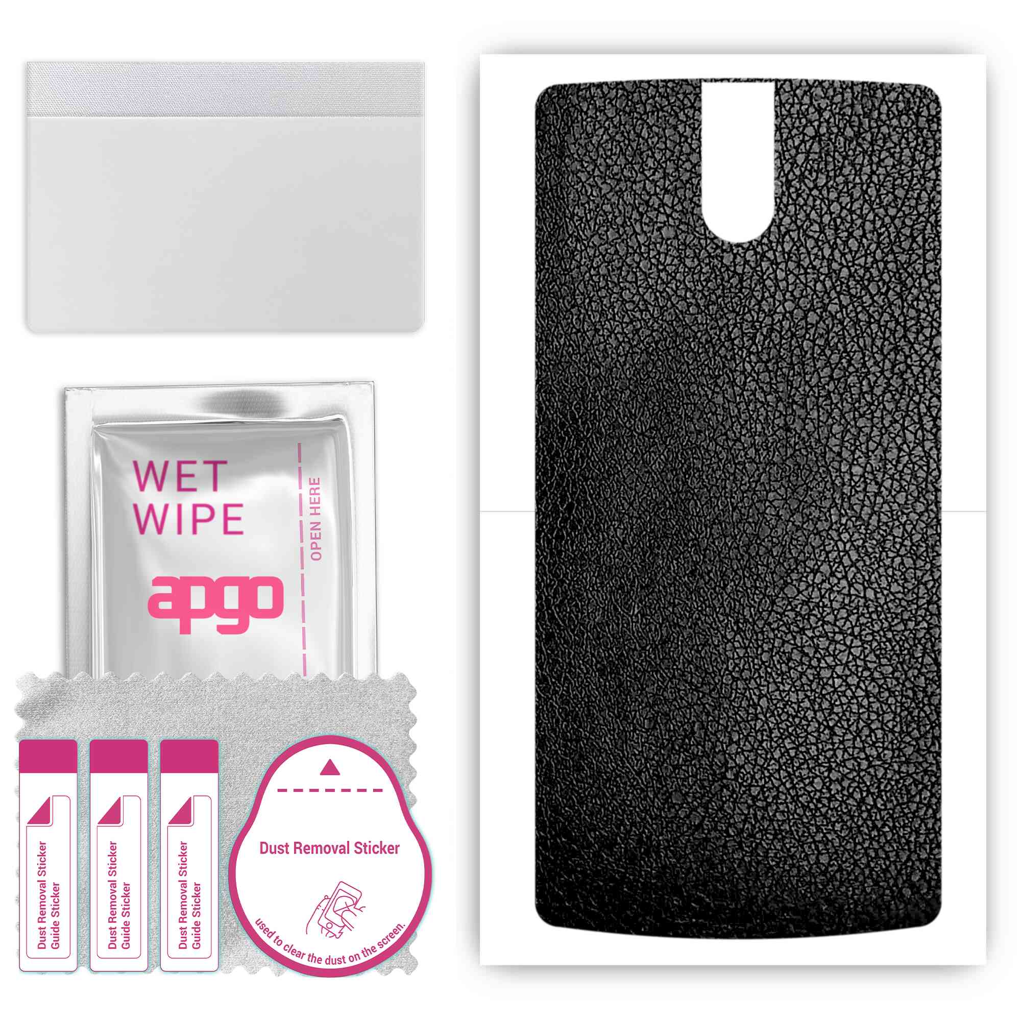 apgo Protective Skin Sticker for the back compatible with Doogee BL7000, Wrap Film, Foil, Vinyl - Pattern Black Leather
apgo Protective Skin Sticker for the back compatible with Doogee BL7000, Wrap Film, Foil, Vinyl - Pattern Black Leather