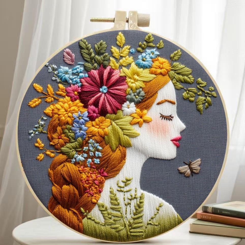 1 набор Набор для вышивания «Девочка с цветами» сделай сам: Набор материалов для вышивки, включающий инструменты и инструкции, подходящий для начинающих. 20cm
1 набор Набор для вышивания «Девочка с цветами» сделай сам: Набор материалов для вышивки, включающий инструменты и инструкции, подходящий для начинающих. 20cm