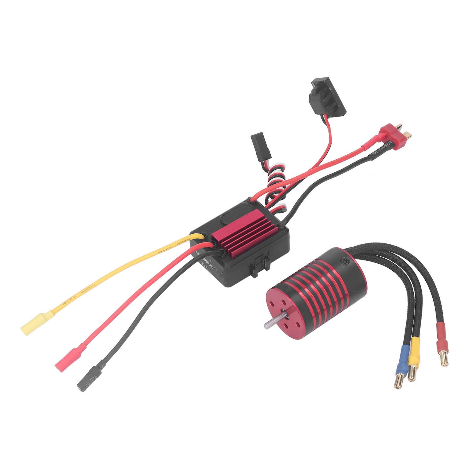 Motor ESC Set 2838 Brushless Motor and 35A Brushless ESC Replacement for 114 116 RC Car Red
Motor ESC Set 2838 Brushless Motor and 35A Brushless ESC Replacement for 114 116 RC Car Red