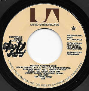 7inch Record SUGARLOAF - Mother Nature s Wine 50784PROMO United Artists 1971 US Rock Used
7inch Record SUGARLOAF - Mother Nature s Wine 50784PROMO United Artists 1971 US Rock Used