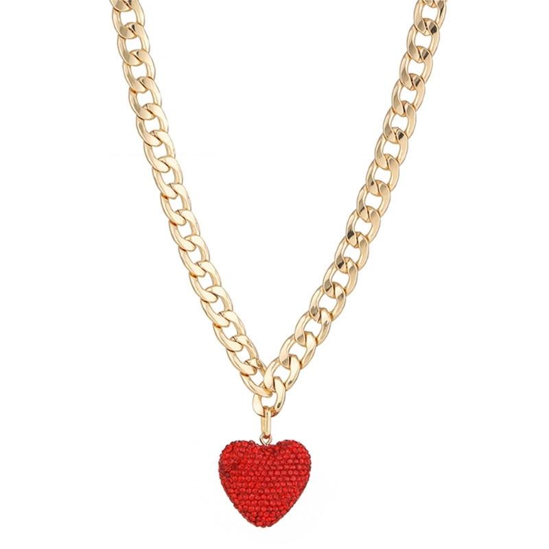 Elegant Heart Pendant Necklace Women Charm Necklace with Thick Chain Fashion Heart Drop Earrings for Various Occasion
Elegant Heart Pendant Necklace Women Charm Necklace with Thick Chain Fashion Heart Drop Earrings for Various Occasion