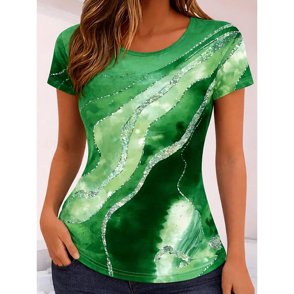 Women s Ombre Abstract Bohemian Hawaiian Graphic T-Shirt, Crew Neck Short Sleeve Casual Daily Tops, Multi-color Wear for Summer XXS
Women s Ombre Abstract Bohemian Hawaiian Graphic T-Shirt, Crew Neck Short Sleeve Casual Daily Tops, Multi-color Wear for Summer XXS