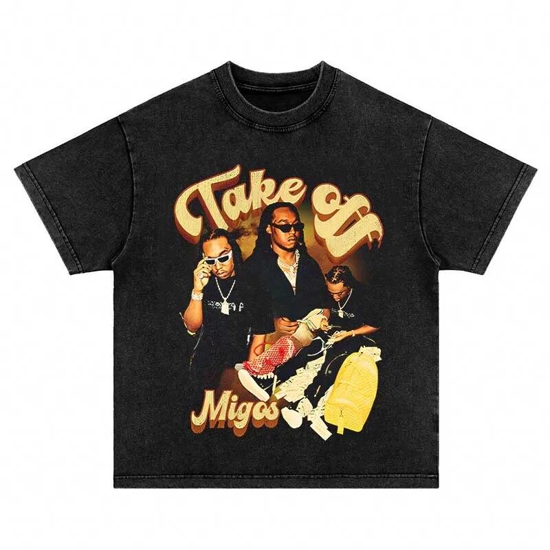 Rapper Portrait Graphic Print T Shirts Streetwear Men Casual Cotton Short Sleeve T-shirt Hip Hop Oversized Washed Vintage TShirt
Rapper Portrait Graphic Print T Shirts Streetwear Men Casual Cotton Short Sleeve T-shirt Hip Hop Oversized Washed Vintage TShirt