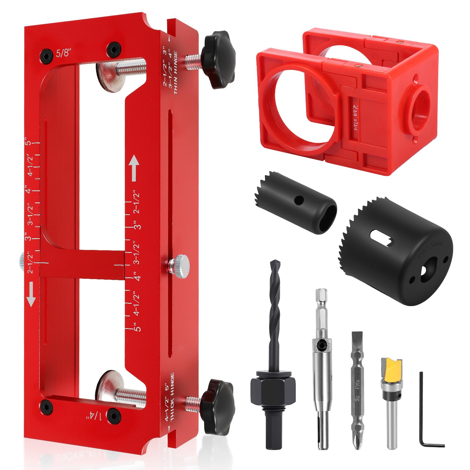 Door Hinge Jig Aluminum Alloy Door Hinge Template Kit Adjustable Mortise Jig Fits Door Hinges from 2.5 to 5 Length and Thickne
Door Hinge Jig Aluminum Alloy Door Hinge Template Kit Adjustable Mortise Jig Fits Door Hinges from 2.5 to 5 Length and Thickne