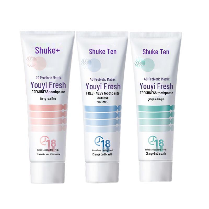 Shuke Probiotic Toothpaste Variety Pack
Shuke Probiotic Toothpaste Variety Pack