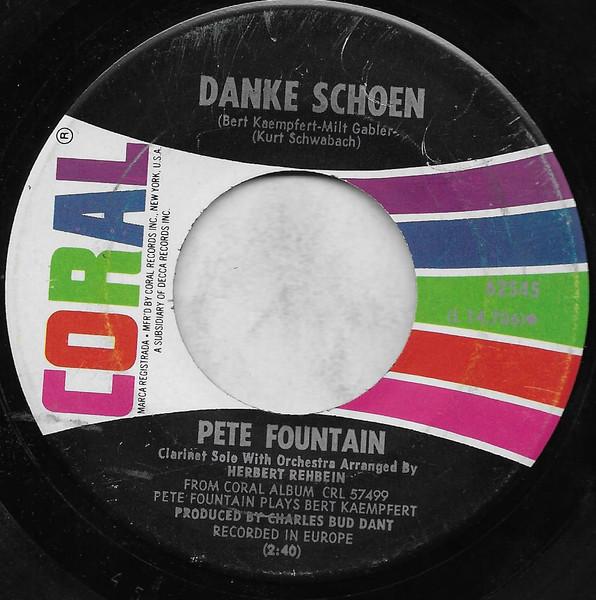7inch Record PETE FOUNTAIN - Danke Schoen / For Pete s Sake 62545 Coral 1967 US Jazz Used
7inch Record PETE FOUNTAIN - Danke Schoen / For Pete s Sake 62545 Coral 1967 US Jazz Used
