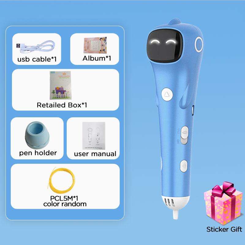 New 3D Pen PCL Filament Low Temperature Anti-Scald 3D Printing Pen DIY Drawing Toys For Girls Boys Christmas Birthday Gift Toys PCL Filagment синій
New 3D Pen PCL Filament Low Temperature Anti-Scald 3D Printing Pen DIY Drawing Toys For Girls Boys Christmas Birthday Gift Toys PCL Filagment синій