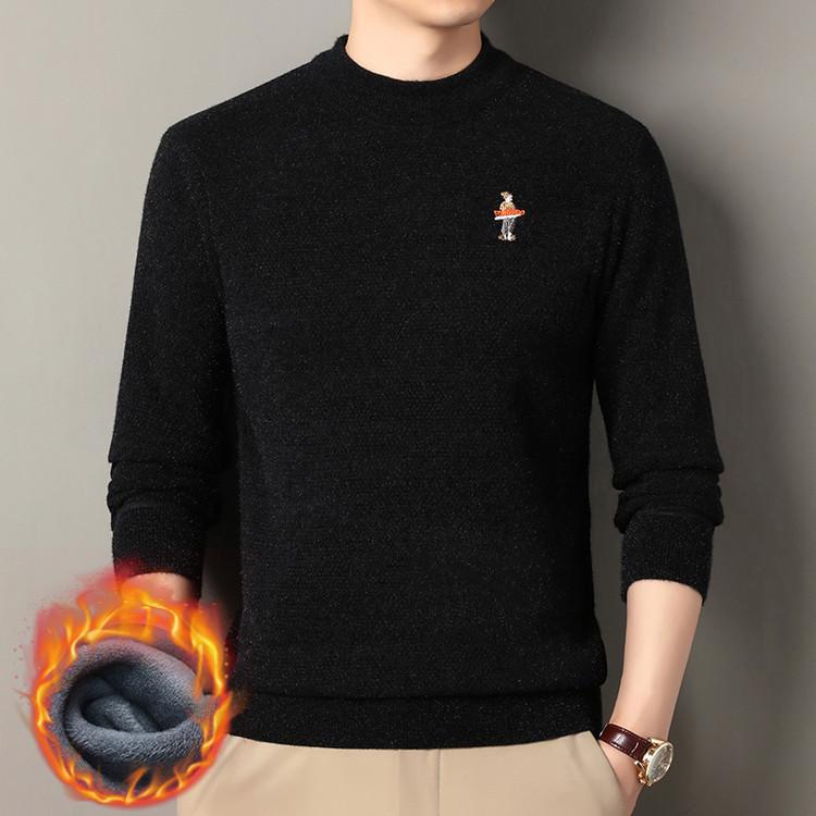 Men s Thickened Fleece-Lined Winter Sweater - Round Neck, Knit Base Layer, Dad Style Warm Top M 90-110 lbs
Men s Thickened Fleece-Lined Winter Sweater - Round Neck, Knit Base Layer, Dad Style Warm Top M 90-110 lbs