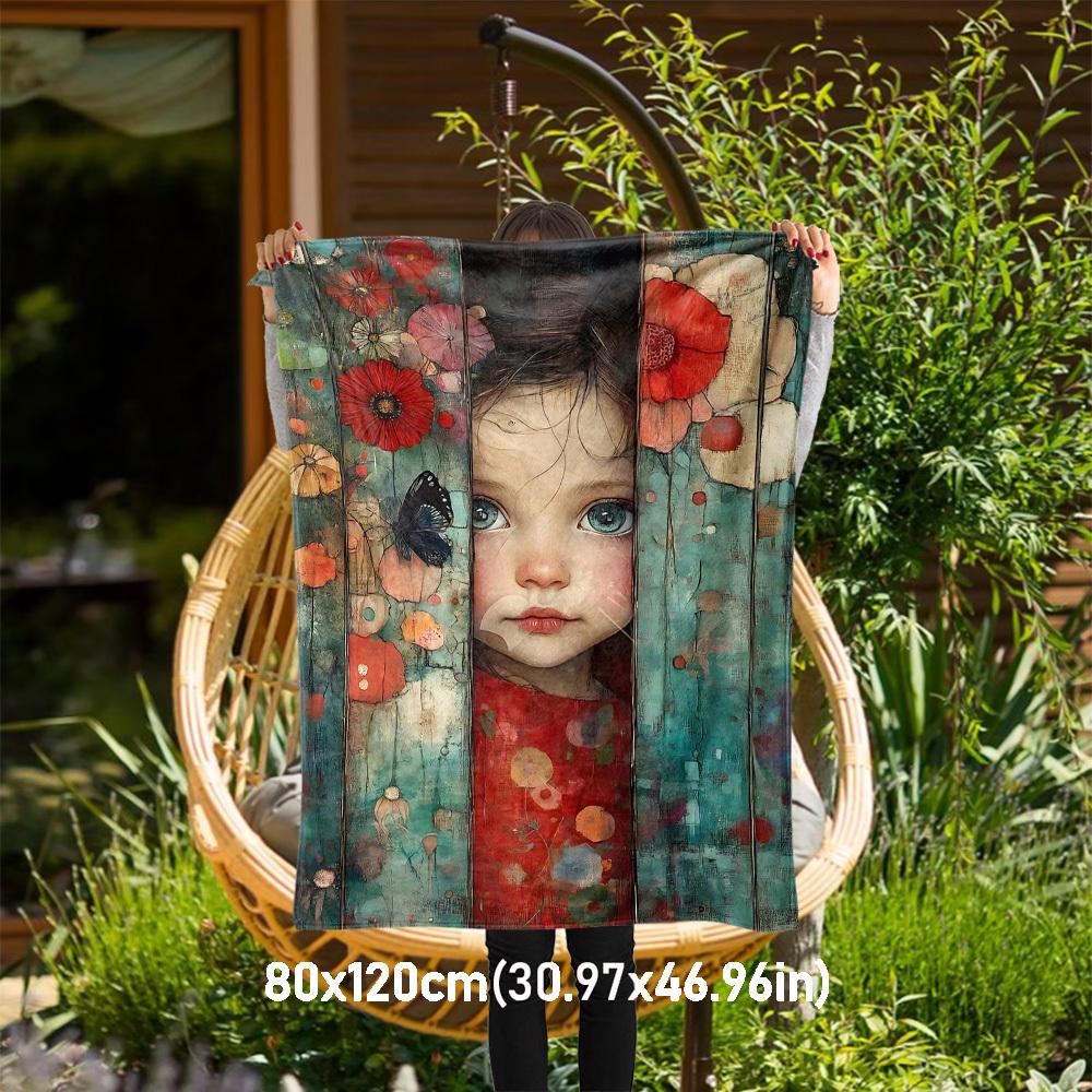 1pc child flowers Outdoor Flannel Blanket Soft Warm All-Season Throw for Sofa Bed Car Camping Office, Cozy Gift Idea1271S 80x120cm(31x47inch)
1pc child flowers Outdoor Flannel Blanket Soft Warm All-Season Throw for Sofa Bed Car Camping Office, Cozy Gift Idea1271S 80x120cm(31x47inch)