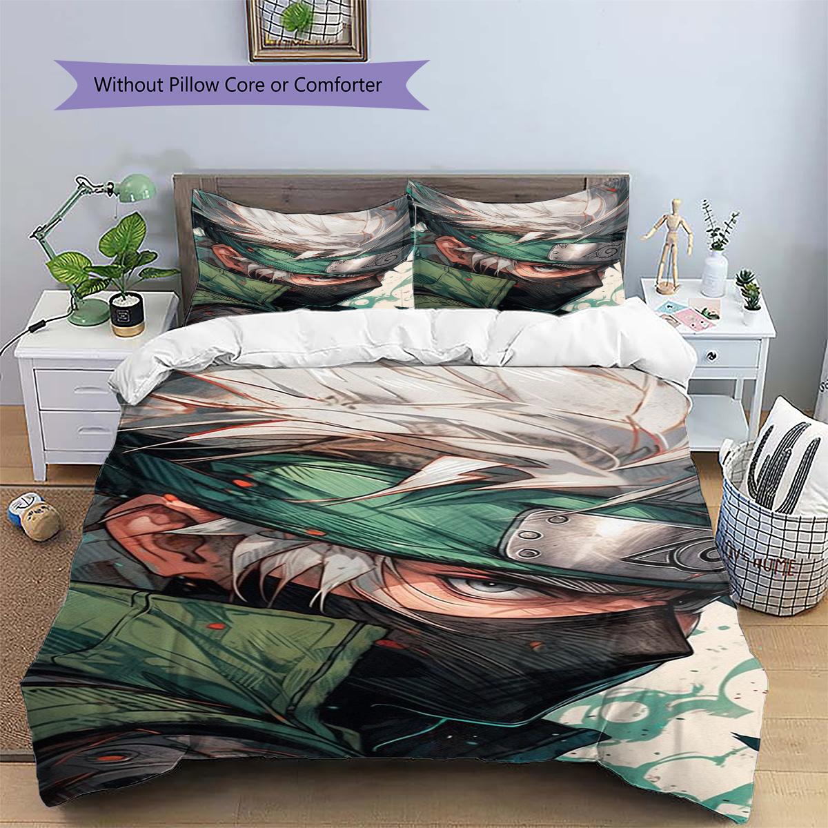 Kakashi Hatake Patterned Pillowcase & Duvet Cover Set Anime Themed Bedding for Bedroom Decor The Ideal Gift for Anime Lovers 135x200cm
Kakashi Hatake Patterned Pillowcase & Duvet Cover Set Anime Themed Bedding for Bedroom Decor The Ideal Gift for Anime Lovers 135x200cm
