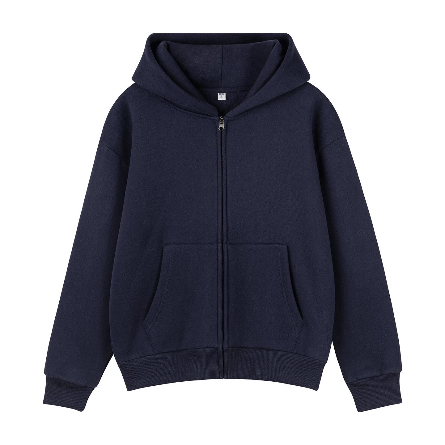 European American Loose Knit Zip-Up Hooded Cardigan - Casual Autumn/Winter Jacket for Couples Extra Large темно-синього кольору
European American Loose Knit Zip-Up Hooded Cardigan - Casual Autumn/Winter Jacket for Couples Extra Large темно-синього кольору