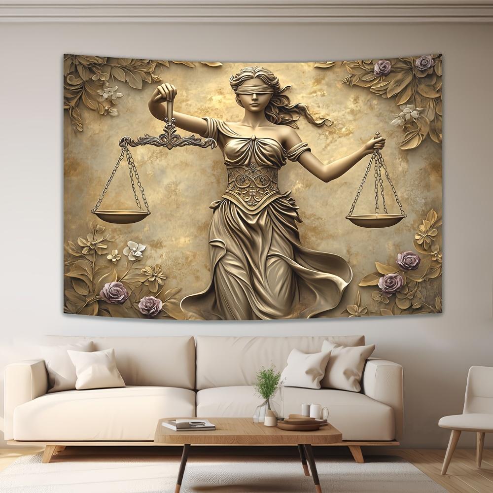 Justice Goddess Tapestry - Modern Wall Art for Home Styling, Perfect for Living Rooms and Bedrooms, Unique Design 70x70cm
Justice Goddess Tapestry - Modern Wall Art for Home Styling, Perfect for Living Rooms and Bedrooms, Unique Design 70x70cm