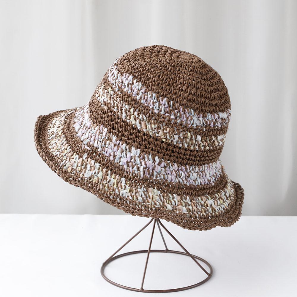 NEW Women Sun Hat Colorful str Wide Large Brim Beach Hats Womens Summer Straw Hat Foldable Chapeau Femme Beach UV Protection Cap 56-58cm кавовий
NEW Women Sun Hat Colorful str Wide Large Brim Beach Hats Womens Summer Straw Hat Foldable Chapeau Femme Beach UV Protection Cap 56-58cm кавовий