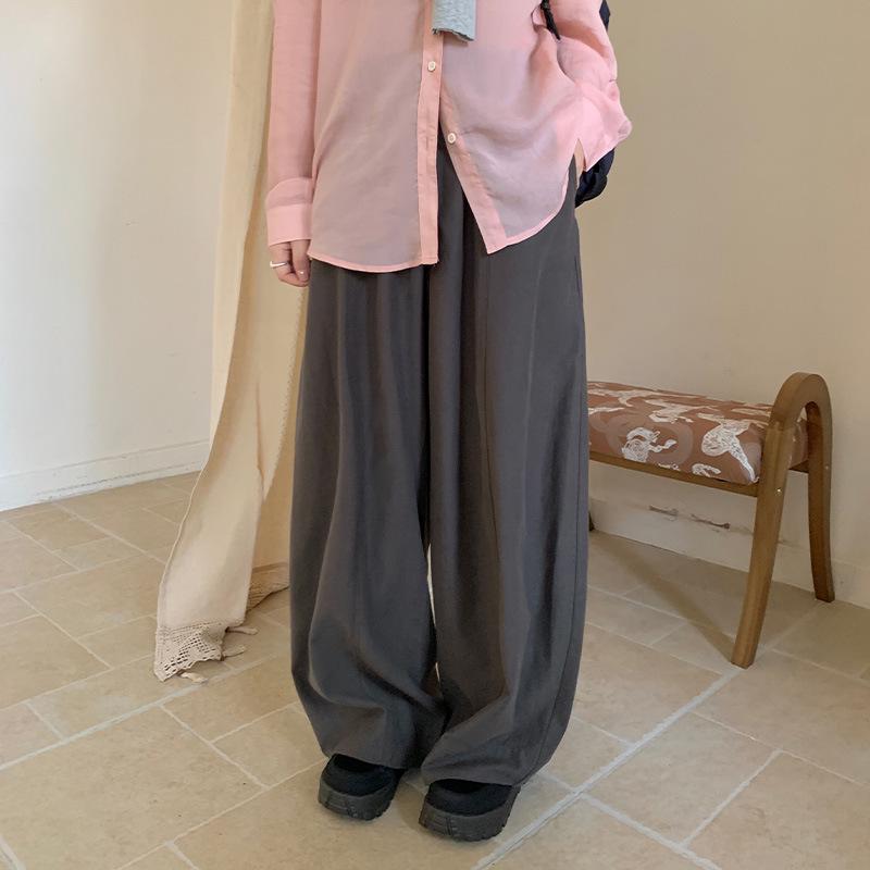 13th Row Spring/Summer Korean High Waist Straight Loose Casual Pants for Women One Size сірий колір
13th Row Spring/Summer Korean High Waist Straight Loose Casual Pants for Women One Size сірий колір