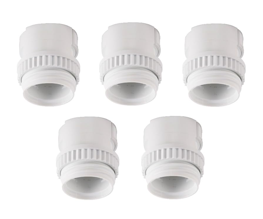 Swan Electric Light Rail Bulb Socket (E-26 Base) Set of 5, DUS-51-5S (White)
Swan Electric Light Rail Bulb Socket (E-26 Base) Set of 5, DUS-51-5S (White)