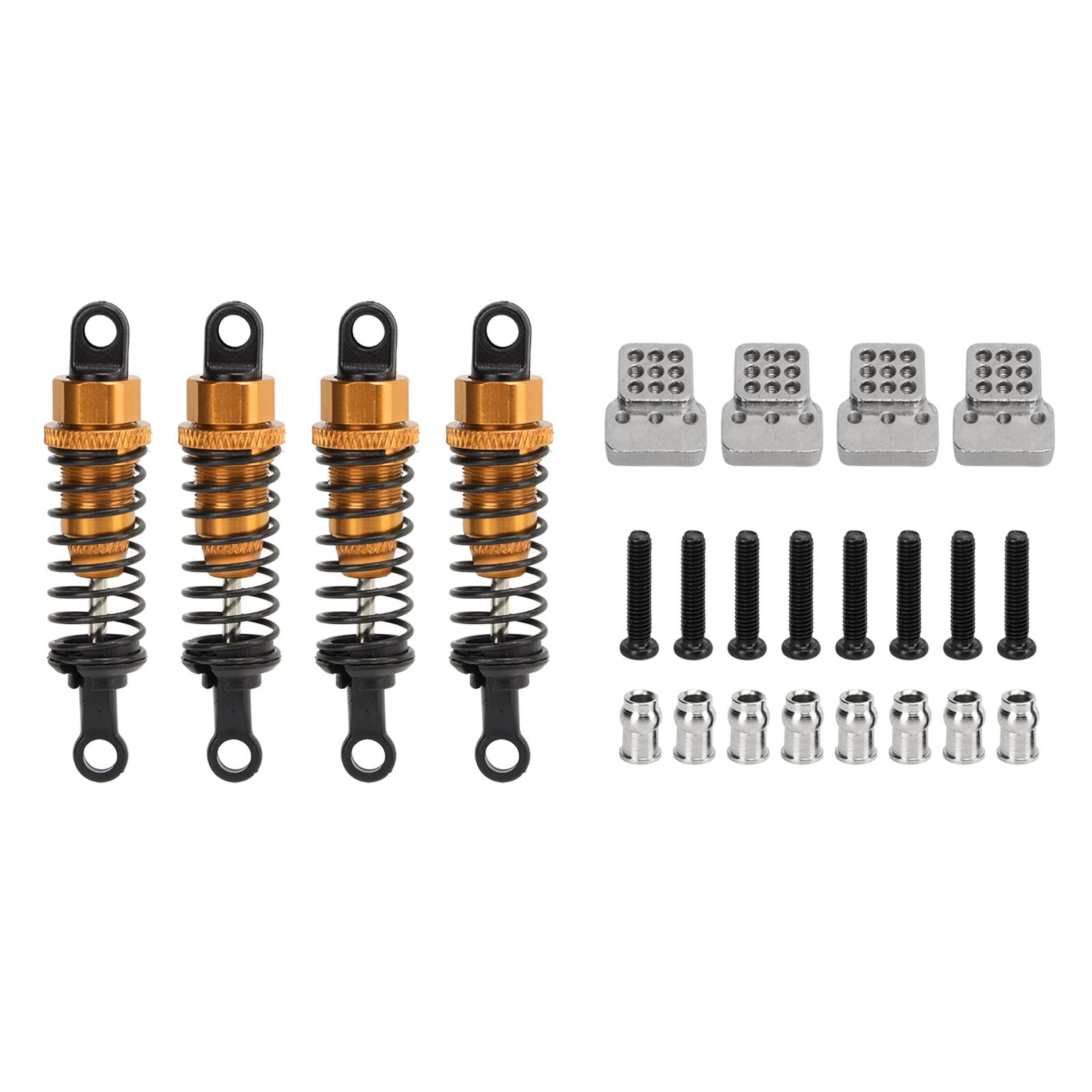 4Pcs 64MM Metal Shock Absorber Damper with Shock Mount for WPL RC Car Upgrade Parts Gold
4Pcs 64MM Metal Shock Absorber Damper with Shock Mount for WPL RC Car Upgrade Parts Gold