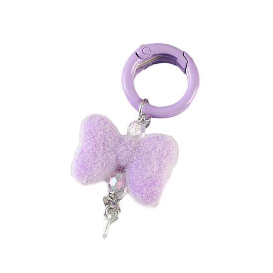 Keychain Pendant Rhinestones Bead Decor Keychain Charm with Plush Bow Design Smooth Spring Buckle Backpack Accessory фиолетовый
Keychain Pendant Rhinestones Bead Decor Keychain Charm with Plush Bow Design Smooth Spring Buckle Backpack Accessory фиолетовый