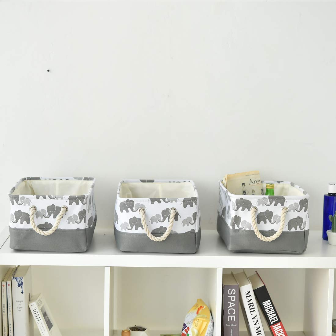 Storage Bins,Fabric Storage Baskets Towel Storage Bin Laundry Toy Basket w Drawstring Closure,Gray Elephant серый
Storage Bins,Fabric Storage Baskets Towel Storage Bin Laundry Toy Basket w Drawstring Closure,Gray Elephant серый