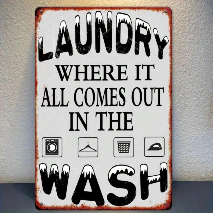Vintage Metal Poster Wall Art 8x12 Inch Retro Tin Sign for Kitchen Laundry
Vintage Metal Poster Wall Art 8x12 Inch Retro Tin Sign for Kitchen Laundry