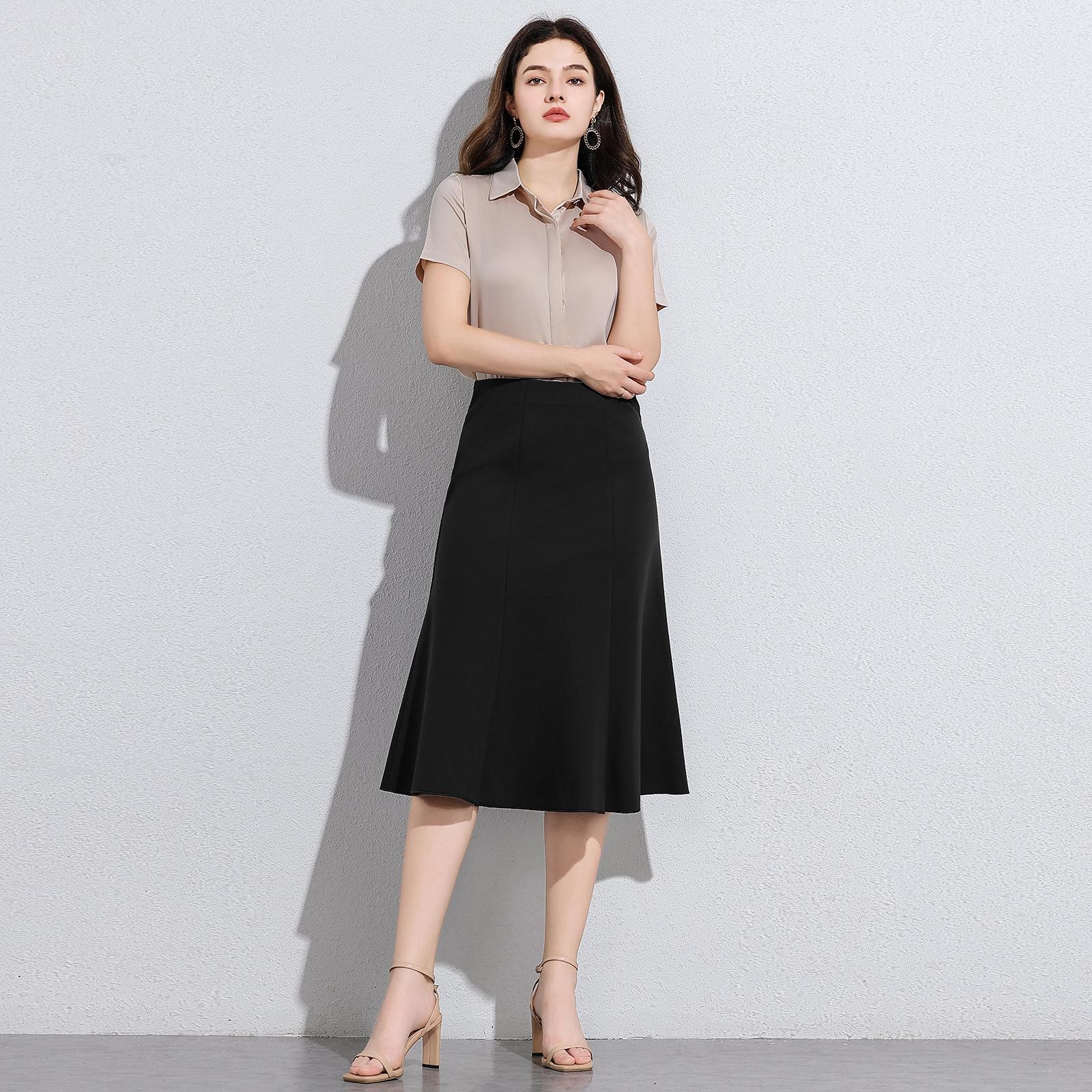 Elegant High-Waist A-Line Draped Skirt for Women XL
Elegant High-Waist A-Line Draped Skirt for Women XL