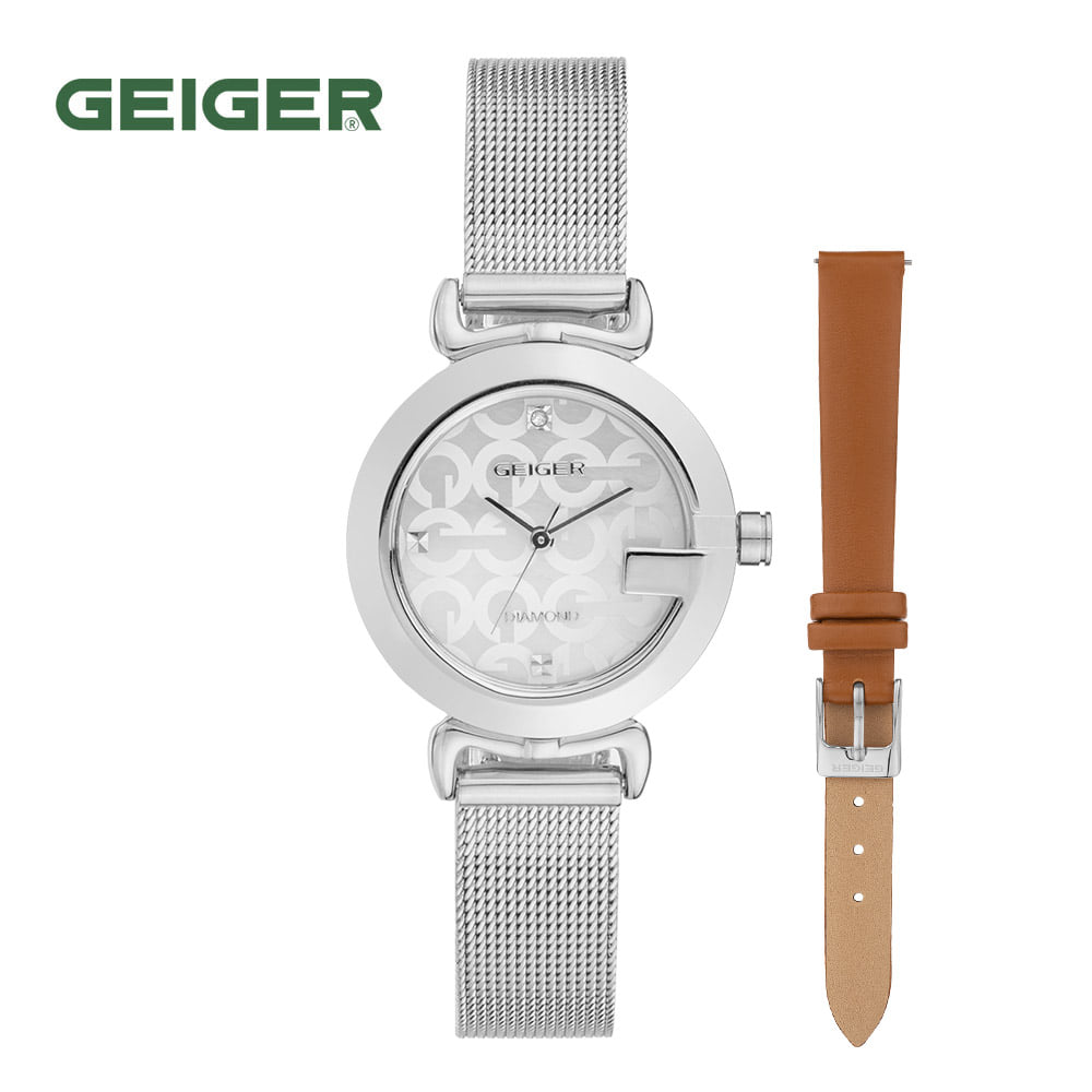 Geiger GE1259WS Женские металлические часы с перламутром (Кожаный ремешок Дополнительный подарок) 28мм
Geiger GE1259WS Женские металлические часы с перламутром (Кожаный ремешок Дополнительный подарок) 28мм