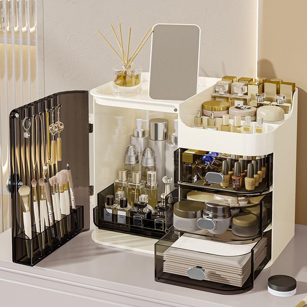Large Capacity Makeup Storage Box Plastic Sundries Container Cosmetic Jewelry Box Bathroom серый/белый
Large Capacity Makeup Storage Box Plastic Sundries Container Cosmetic Jewelry Box Bathroom серый/белый
