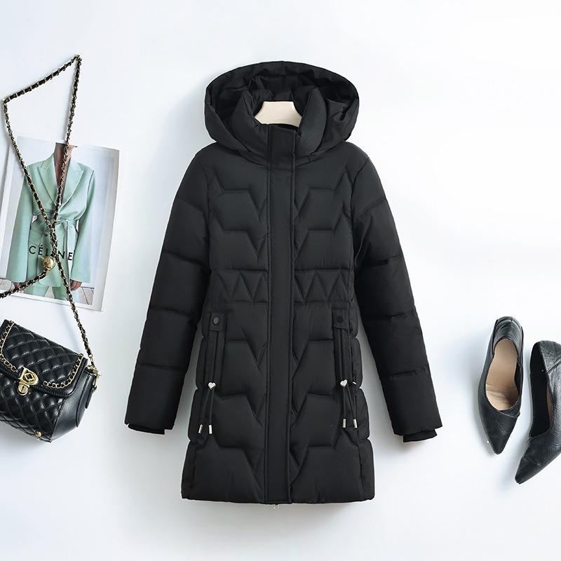 New cotton clothes removable hat cotton clothes women s medium and long winter cotton clothes new thin thickened coat cotton M чорний
New cotton clothes removable hat cotton clothes women s medium and long winter cotton clothes new thin thickened coat cotton M чорний